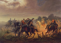 Night Alert, Hussar outpost in the Italian Campaign 1848-49 von Wilhelm Emele