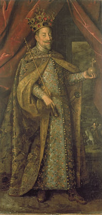 Emperor Matthias of Austria in Bohemian Coronation Robes by Johann or Hans von Aachen