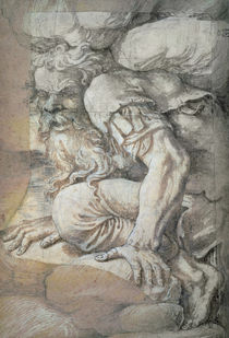 Giant, sketch for the fresco of the Fall of the Giants von Giulio Romano