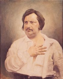 Portrait of Honore de Balzac after a daguerreotype by French School