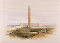 Obelisk at Alexandria, commonly called Cleopatra's Needle von David Roberts