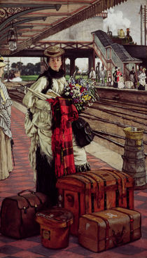 Waiting at the Station, Willesden Junction von James Jacques Joseph Tissot