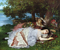 Girls on the Banks of the Seine von Gustave Courbet
