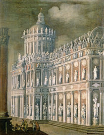 Architectural Fantasy depicting the healing of the paralysed von Francois de Nome