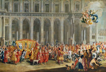 The Departure of Alois Thomas von Harrach by Nicolo Maria Russo or Rossi