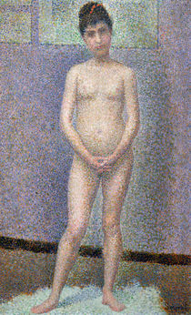 Model from the Front, 1886-7 von Georges Pierre Seurat