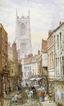 A View of Irongate, Derby by Louise Ingram Rayner