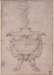 Study of a decorative urn von Michelangelo Buonarroti