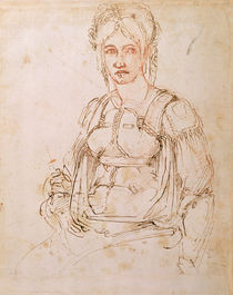 W.41 Sketch of a seated woman von Michelangelo Buonarroti