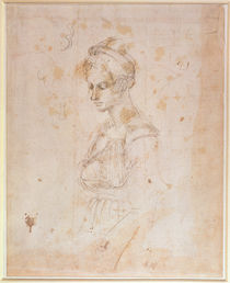W.41 Sketch of a woman von Michelangelo Buonarroti