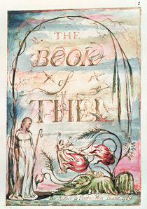 The Book of Thel; Title Page von William Blake