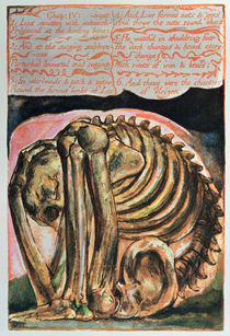 Book of Urizen; the creation of Urizen in material form by Los by William Blake