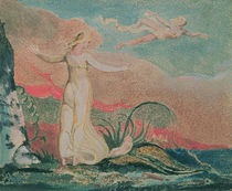 The Book of Thel; Plate 4 Thel in the Vale of Har von William Blake