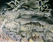 Illustrations of the Book of Job; Job's Evil Dreams by William Blake