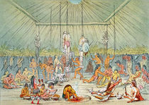 Mandan ceremony by George Catlin