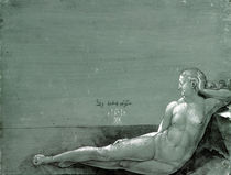 Reclining female nude, 1501 by Albrecht Dürer