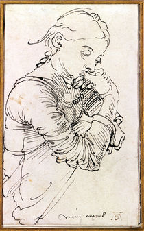 'My Agnes', Durer's wife depicted as a girl von Albrecht Dürer