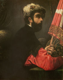 Portrait of a Man as Saint George von Jacopo Robusti Tintoretto