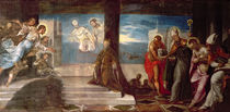 Doge Alvise Mocenigo presented to the Redeemer von Jacopo Robusti Tintoretto
