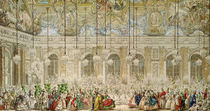 The Masked Ball at the Galerie des Glaces von Charles Nicolas II Cochin