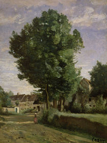 Outskirts of a village near Beauvais von Jean Baptiste Camille Corot