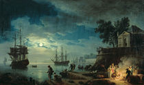 Night: A Port in the Moonlight von Claude Joseph Vernet