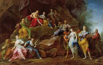 Orpheus in the Underworld reclaiming Eurydice von Jean II Restout