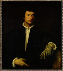The Man with a Glove, c.1520 von Titian