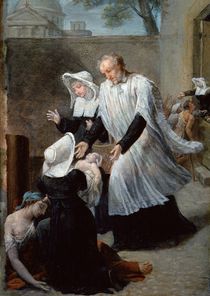 St. Vincent de Paul Helping the Plague-Ridden by Antoine Ansiaux