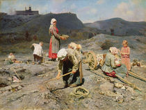 Poor People Gathering Coal at an Exhausted Mine von Nikolaj Alekseevich Kasatkin