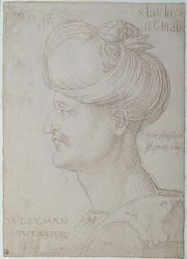 Head of Suleyman the Magnificent 1526 by Albrecht Dürer