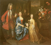 Colonel Andrew Bissett and his family von Enoch Seeman