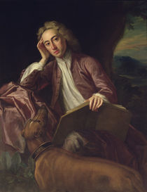 Alexander Pope and his dog von Jonathan Richardson