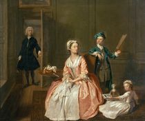 Conversation Piece, probably of the artist's family by Joseph Highmore