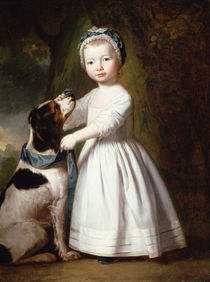 Little Boy with a Dog, c.1757 von George Romney