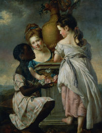 A Conversation between Girls von Joseph Wright of Derby