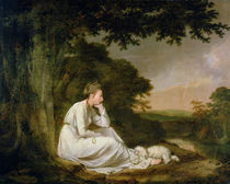 Maria, 'A Sentimental Journey' by Laurence Sterne 1777 by Joseph Wright of Derby