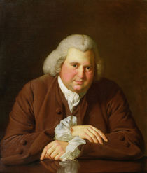 Portrait of Dr Erasmus Darwin scientist by Joseph Wright of Derby