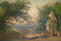 Terrace Ruins in a Park, c.1780 von Hubert Robert