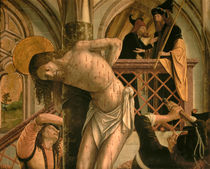 The Flagellation of Christ von Michael Pacher