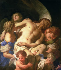 The Body of Christ Supported by Angels by Francesco Trevisani