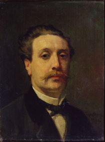 Portrait of Guy de Maupassant 1876 by Francois Nicolas Augustin Feyen-Perrin