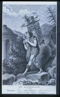 Papageno: "I am the birdcatcher by Johann Heinrich Ramberg