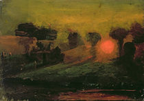 Sunset through Trees, c.1855 by Francis Danby