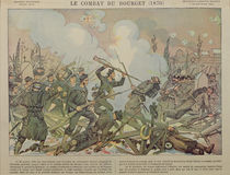 The Battle of Bourget , 1887 von French School