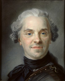 Portrait of Maurice, Comte de Saxe 1747 von Maurice Quentin de la Tour