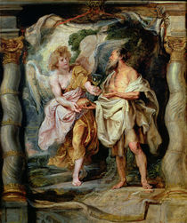 The Prophet Elijah and the Angel in the Wilderness by Peter Paul Rubens