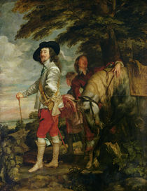 King Charles I of England out Hunting von Anthony van Dyck