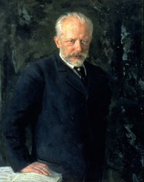 Portrait of Piotr Ilyich Tchaikovsky von Nikolai Dmitrievich Kuznetsov