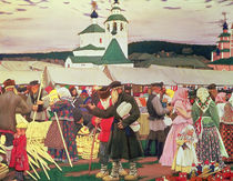 The Fair, 1906 von Boris Mihajlovic Kustodiev